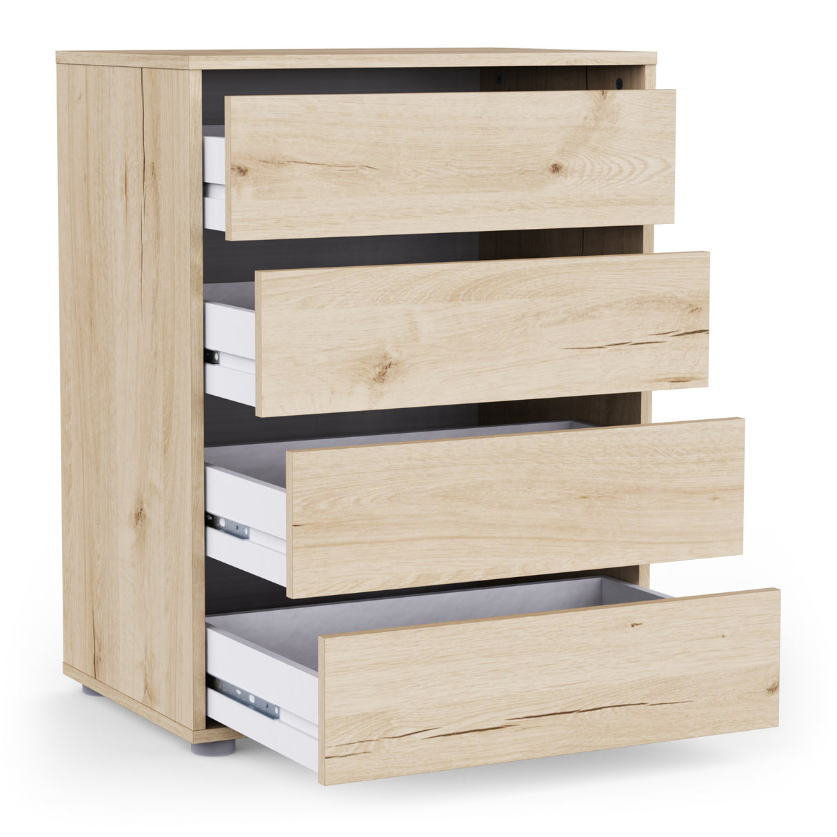 Dallas Universal 4 Drawers Royal Oak 60cm Large Internal Chest of Drawers for Wardrobes - FurniComp