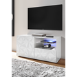 Evora 1 Door 1 Drawer White Gloss TV Stand - FurniComp