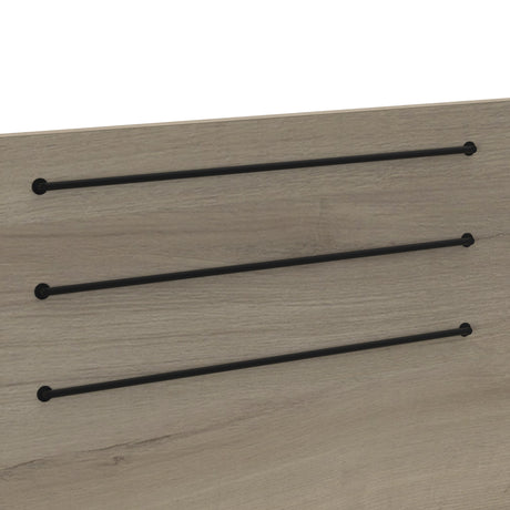 Jade 1 Door 1 Drawer Black and Oak L Shaped Corner Office Desk with Hutch - FurniComp