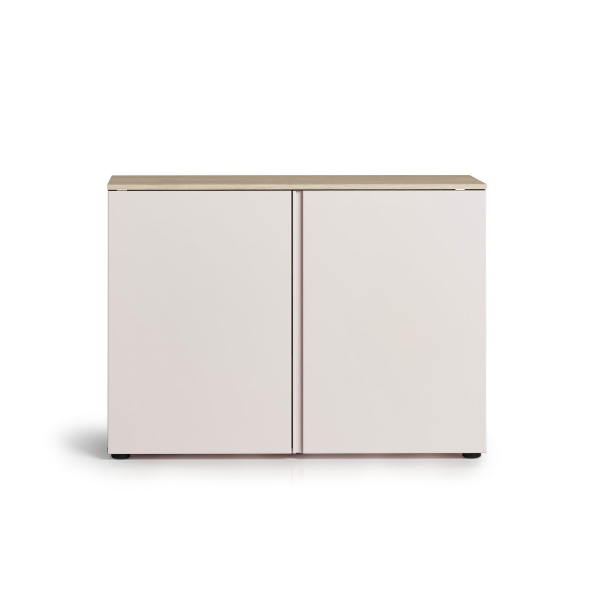 Lisbon 2 Door 120cm Cashmere and Oak Sideboard - FurniComp