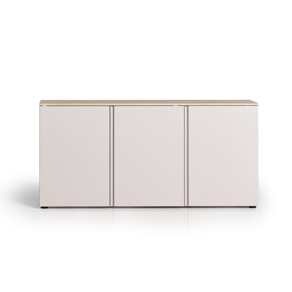 Lisbon 3 Door 180cm Cashmere and Oak Sideboard - FurniComp