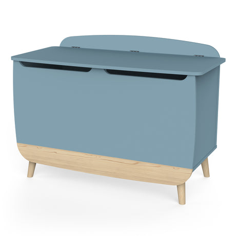 Poppy Kids Toy Box- Blue & Oak - FurniComp