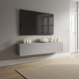 Combo 138cm Floating Wall Hung TV Unit - Slate Grey COM-62-04 - FurniComp