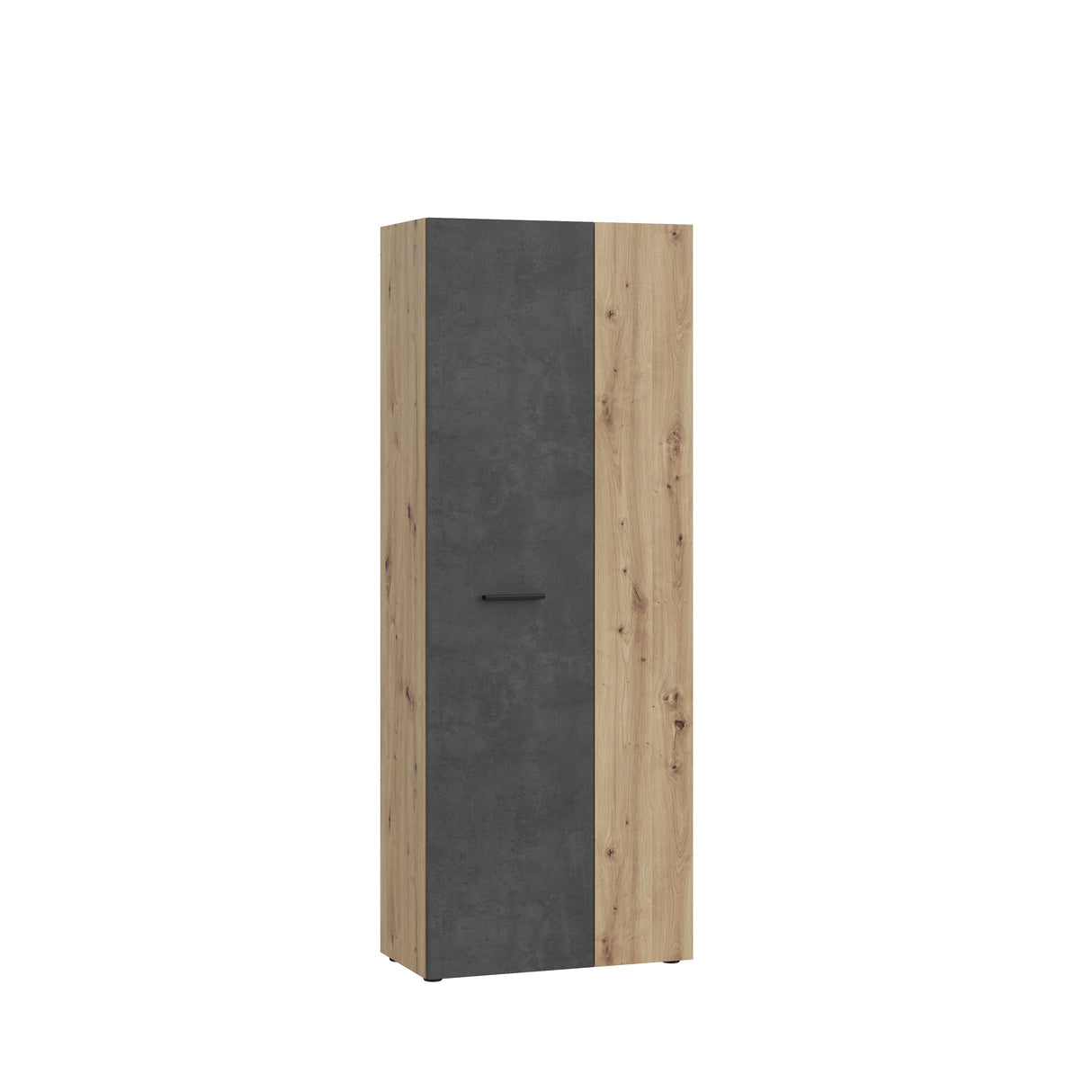 Variant Multipurpose Artisan Oak & Dark Grey Tall 2 Door Utility Shoe Storage Cupboard - FurniComp