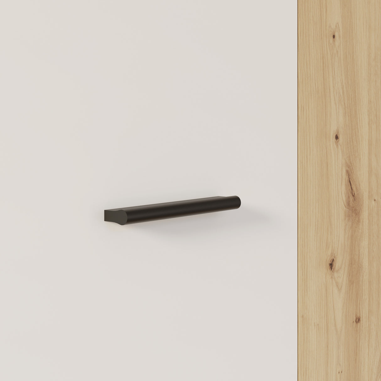 Variant Multipurpose Artisan Oak & White Tall 2 Door Broom Utility Cupboard - FurniComp