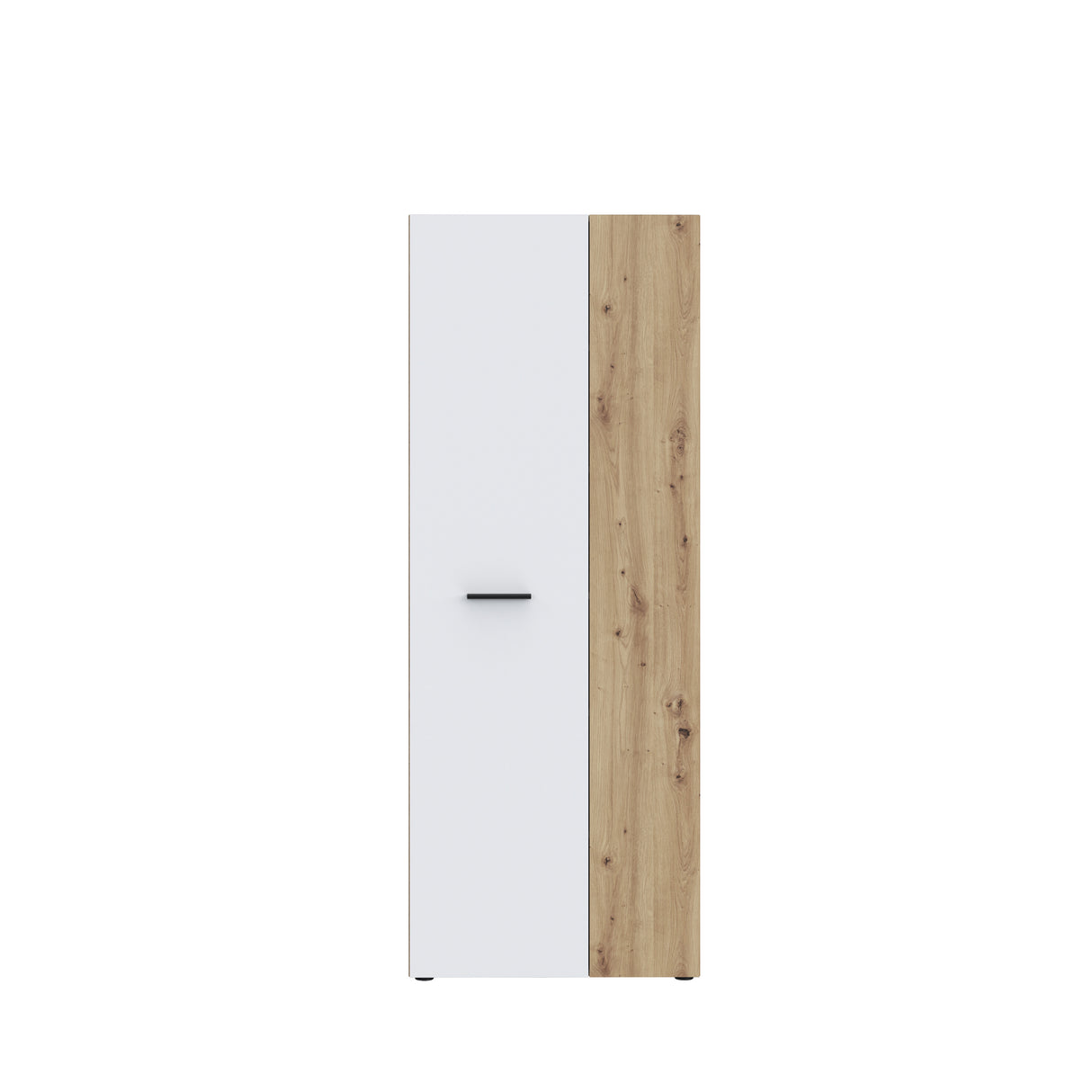 Variant Multipurpose Artisan Oak & White Tall 2 Door Utility Shoe Storage Cupboard - FurniComp