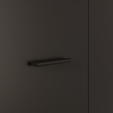 Variant Multipurpose Black Tall 2 Door Utility Shoe Storage Cupboard - FurniComp