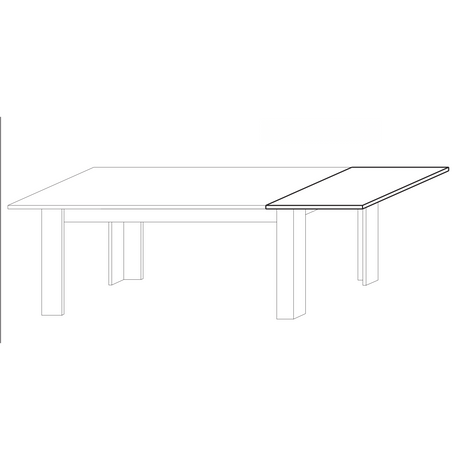 Lyon 137cm Grey Gloss Extending Dining Table - FurniComp