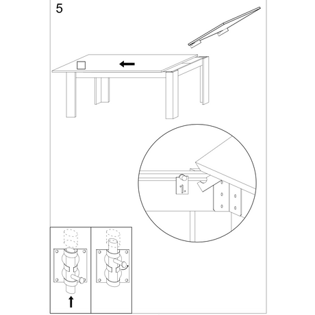 Siena 137cm Anthracite/Oxide Extending Dining Table - FurniComp