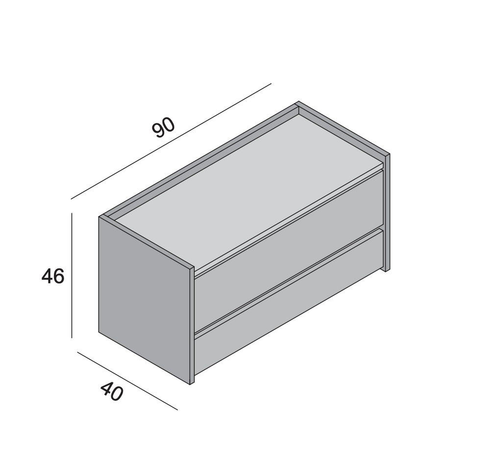 Bari White and Oak Wooden Storage Bench/Blanket Box with Drawer - FurniComp