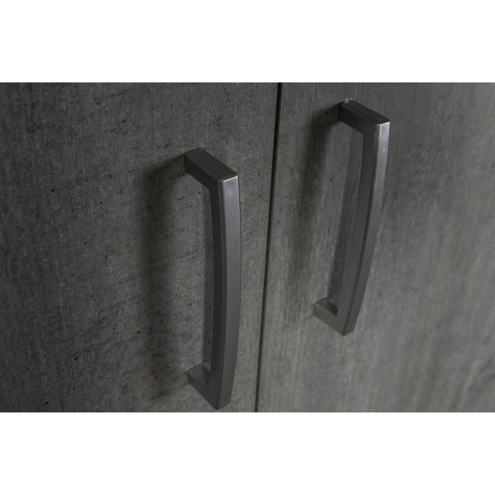 Capri 3 Door 2 Drawer Concrete Grey Wardrobe - FurniComp