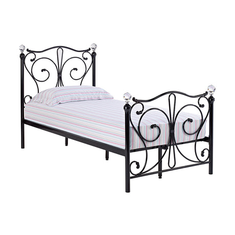 Claire Black Metal Frame Bed - FurniComp