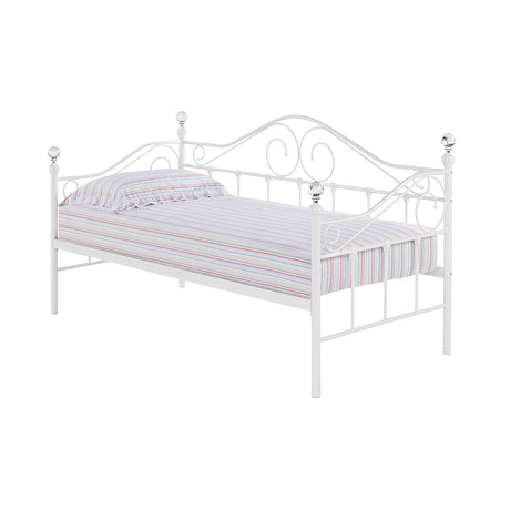 Claire White Metal Frame Bed - FurniComp