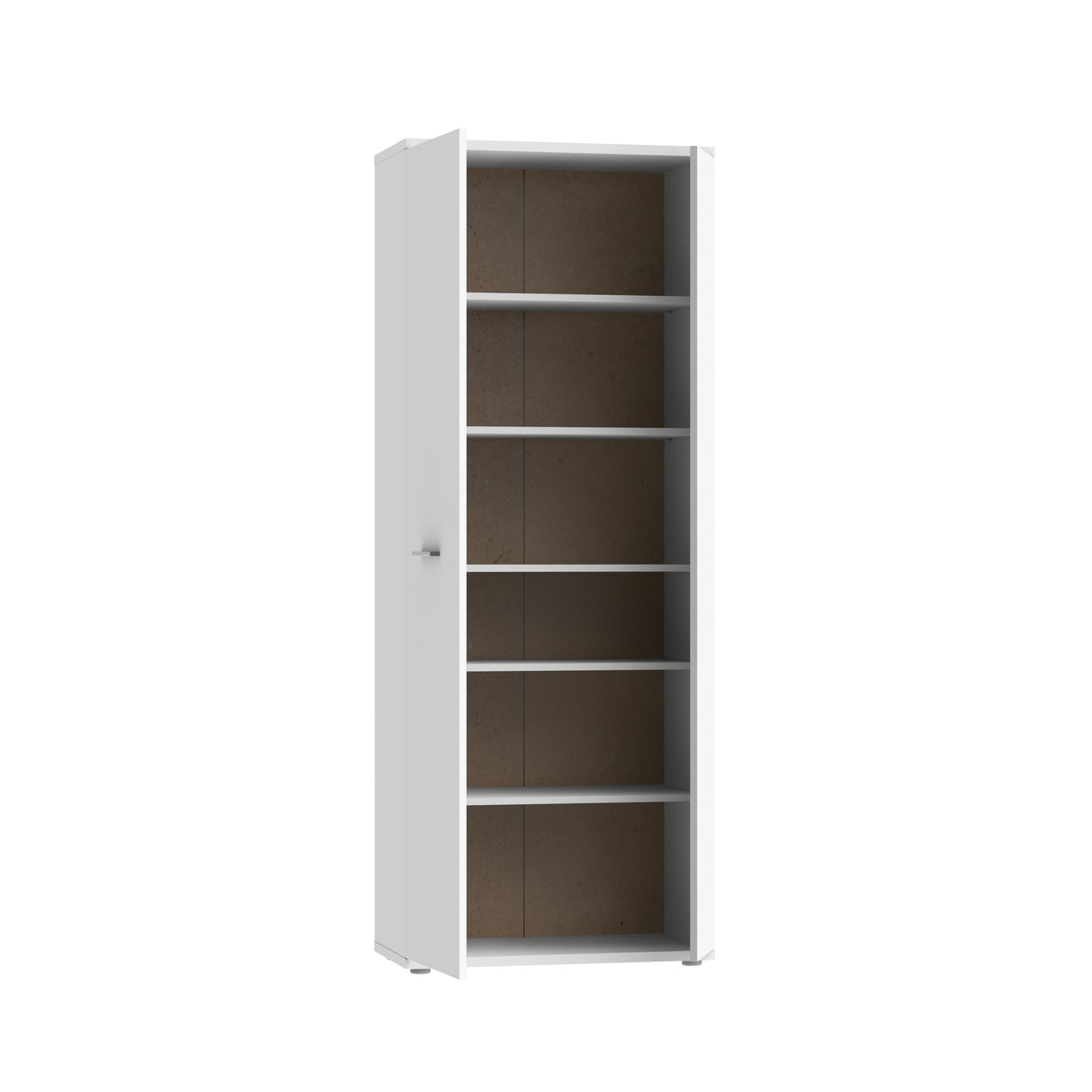 Variant Multipurpose White Tall 2 Door Utility Shoe Storage Cupboard - FurniComp