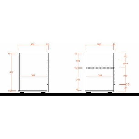 Siena 3 Door Concrete Grey and Anthracite TV Unit - FurniComp