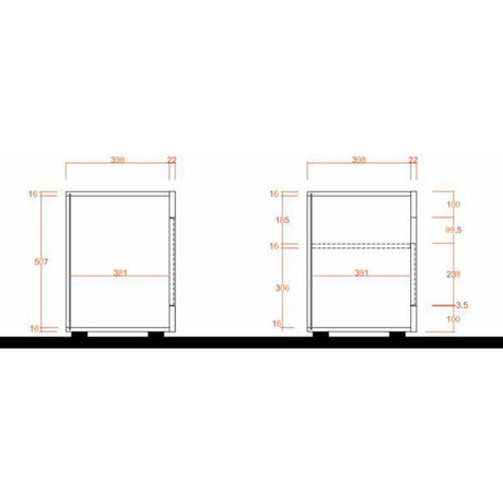 Siena 3 Door White Gloss and Grey TV Unit - FurniComp
