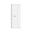 Variant Multipurpose White Tall 2 Door Utility Shoe Storage Cupboard - FurniComp
