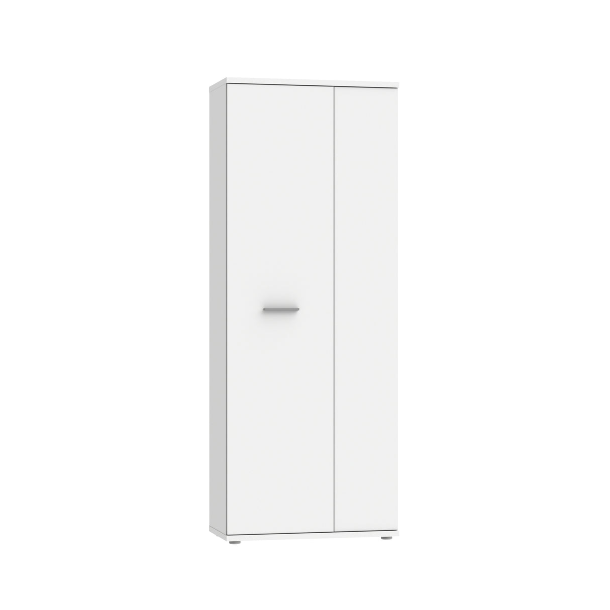 Variant Multipurpose White Tall 2 Door Utility Shoe Storage Cupboard - FurniComp