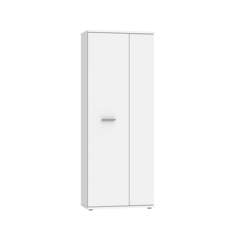 Variant Multipurpose White Tall 2 Door Utility Shoe Storage Cupboard - FurniComp