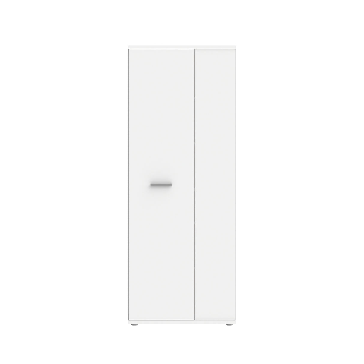 Variant Multipurpose White Tall 2 Door Utility Shoe Storage Cupboard - FurniComp