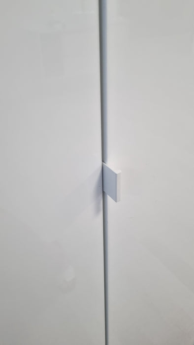 Selene 1 Door White Gloss Tall Bathroom Storage Cupboard - FurniComp