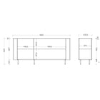 Palermo 180cm 3 Door Curved Sideboard - Cashmere - FurniComp