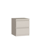 Alaska 2 Drawer Bedside Table - Cashmere - FurniComp