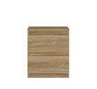 Alaska 2 Drawer Bedside Table - Oak - FurniComp