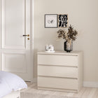 Alaska 3 Drawer Cashmere Chest of Drawer
