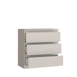 Alaska 3 Drawer Chest of Drawers - Cashmere - FurniComp