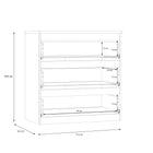 Alaska 3 Drawer Chest of Drawers - Cashmere - FurniComp