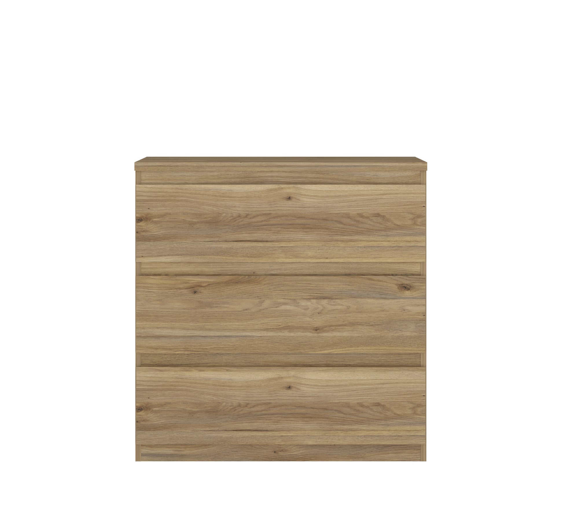 Alaska 3 Drawer Chest of Drawers - Oak - FurniComp