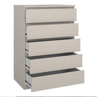 Alaska 5 Drawer Cashmere Chest of Drawer