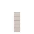Alaska 5 Drawer Tall Chest of Drawers - Cashmere - FurniComp