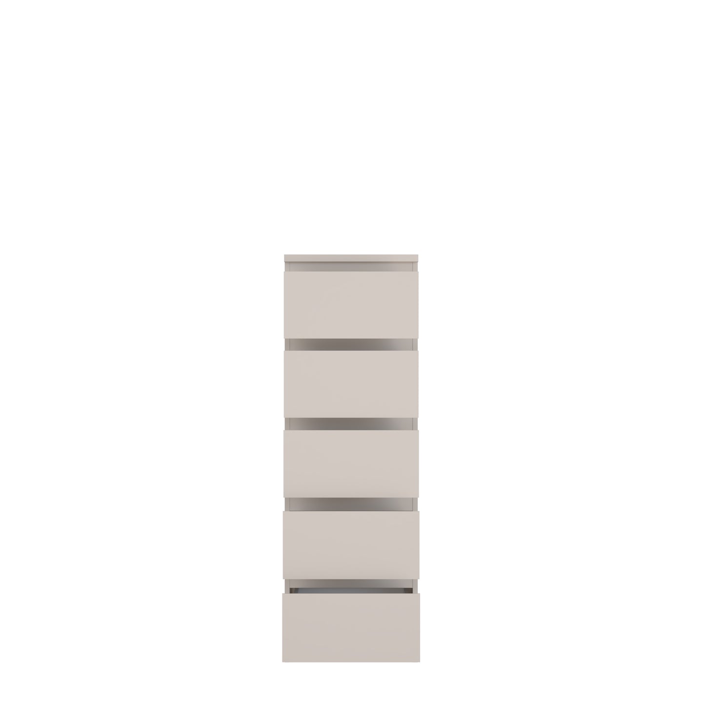 Alaska 5 Drawer Tall Chest of Drawers - Cashmere - FurniComp