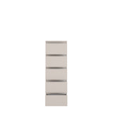Alaska 5 Drawer Tall Chest of Drawers - Cashmere - FurniComp