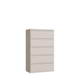 Alaska 5 Drawer Wide Chest of Drawers - Cashmere - FurniComp