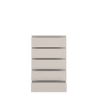 Alaska 5 Drawer Wide Chest of Drawers - Cashmere - FurniComp