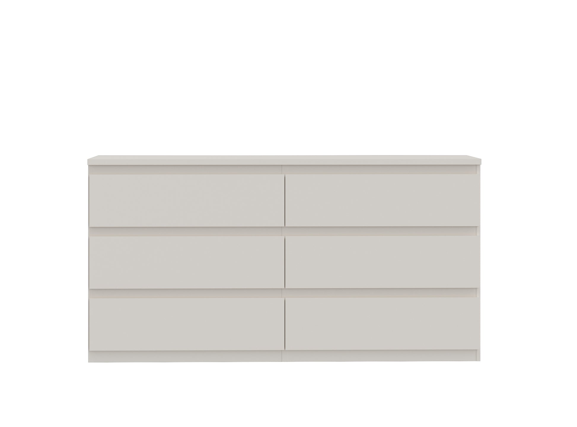 Alaska 6 Drawer Wide Chest of Drawers - Cashmere - FurniComp