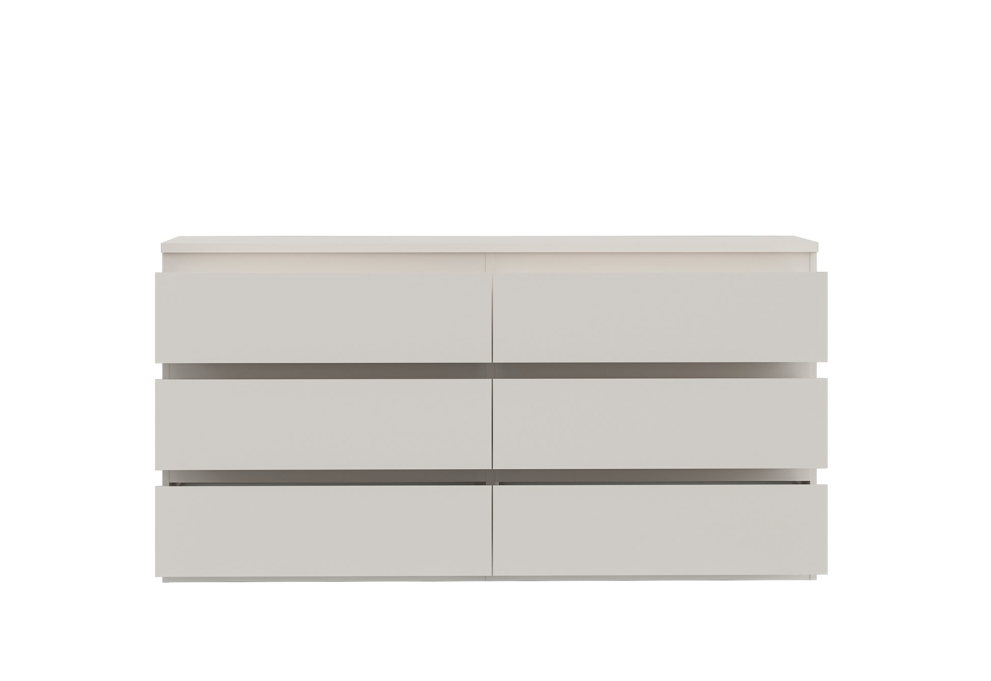 Alaska 6 Drawer Wide Chest of Drawers - Cashmere - FurniComp