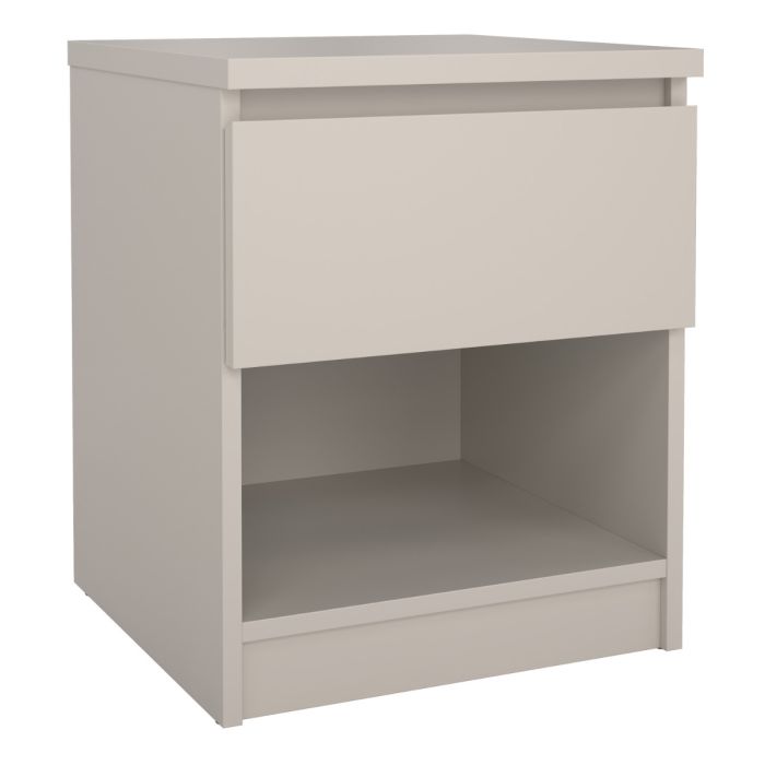 Alaska Cashmere 1 Drawer 1 Shelf Bedside