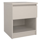 Alaska Cashmere 1 Drawer 1 Shelf Bedside