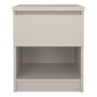 Alaska Cashmere 1 Drawer 1 Shelf Bedside