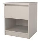 Alaska Cashmere 1 Drawer 1 Shelf Bedside