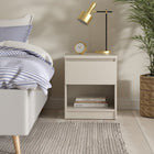 Alaska Cashmere 1 Drawer 1 Shelf Bedside