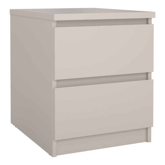 Alaska Cashmere 2 Drawer Bedside