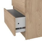 Alaska Jackson Hickory Oak 2 Drawer Bedside