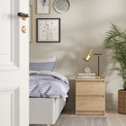 Alaska Jackson Hickory Oak 2 Drawer Bedside