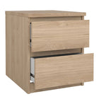 Alaska Jackson Hickory Oak 2 Drawer Bedside