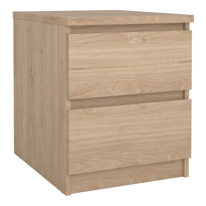 Alaska Jackson Hickory Oak 2 Drawer Bedside